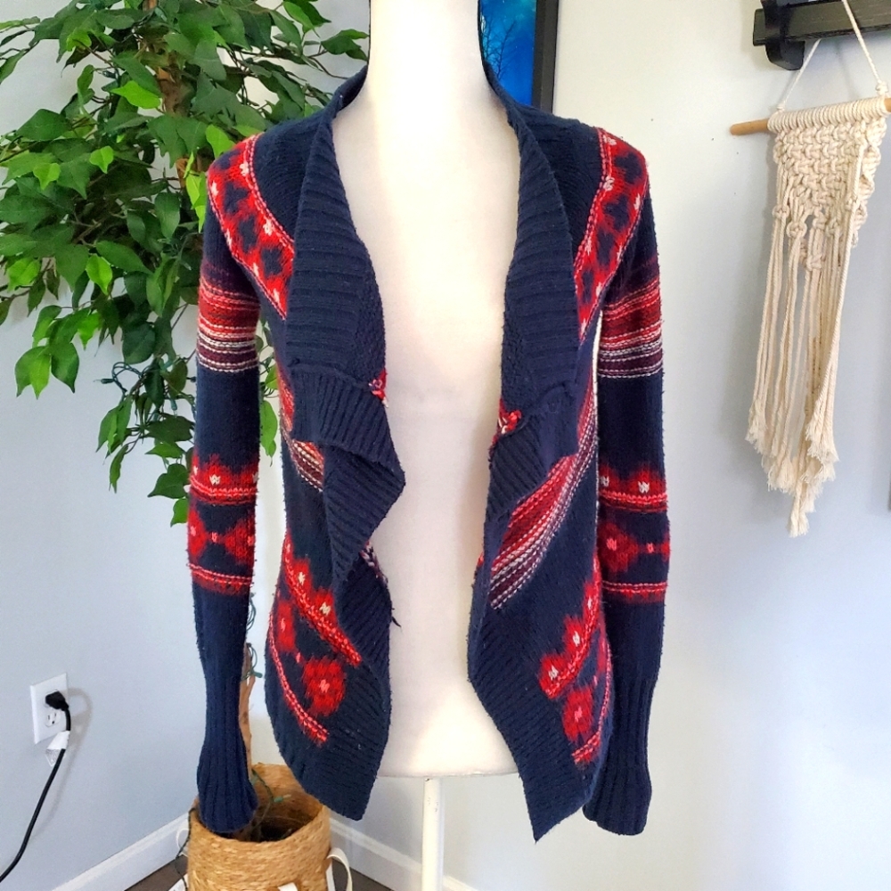Vintage Abercrombie &‎ Fitch chunky open cardigan S/M